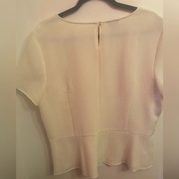Talbots cream peplum top size 16 EUC - Picture 2 of 3